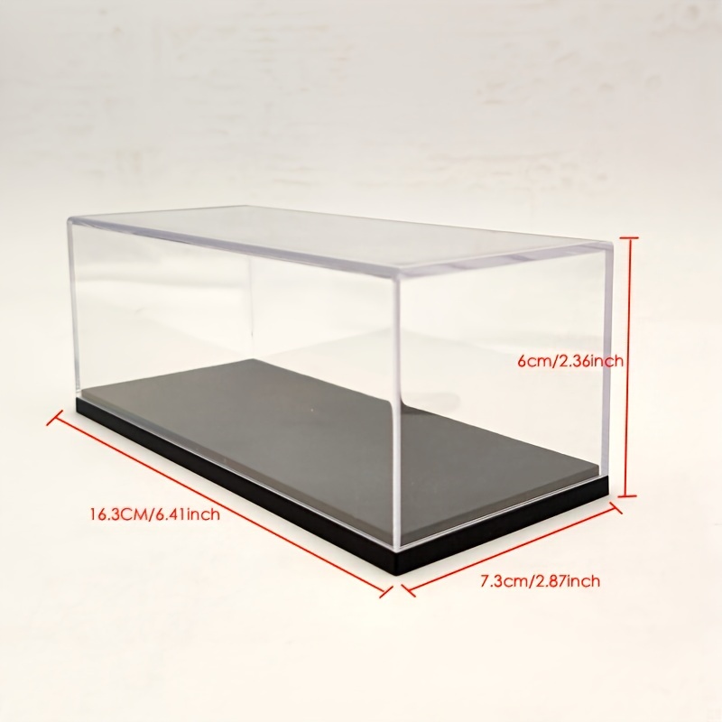 Acrylic Boxes Display Case Stand Dustproof Transparent With Base For 1:43  Scale Car Models Diecast Resin IXO TSM Hi-story