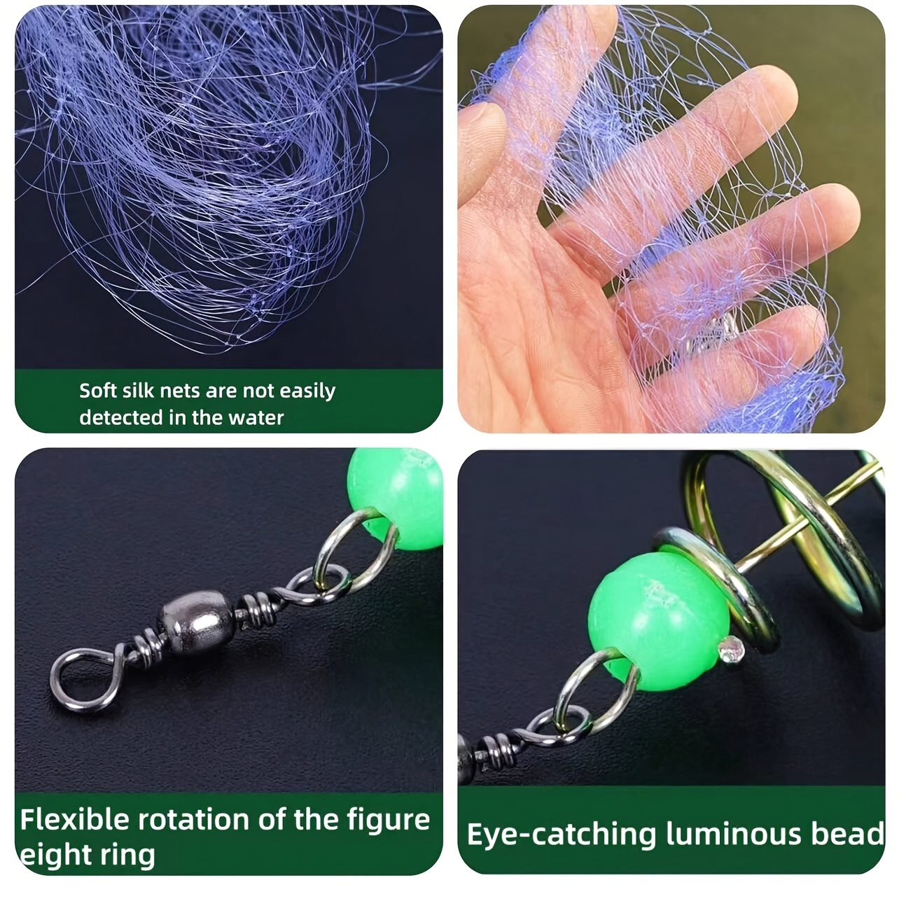Portable Simple Sea Fishing Net Throwing Net Spring Bait - Temu