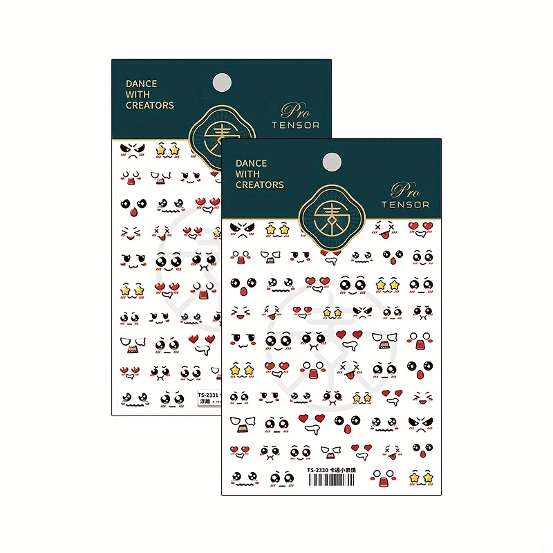 5D Engraved Nail Sticker Manicure Expression Embossed