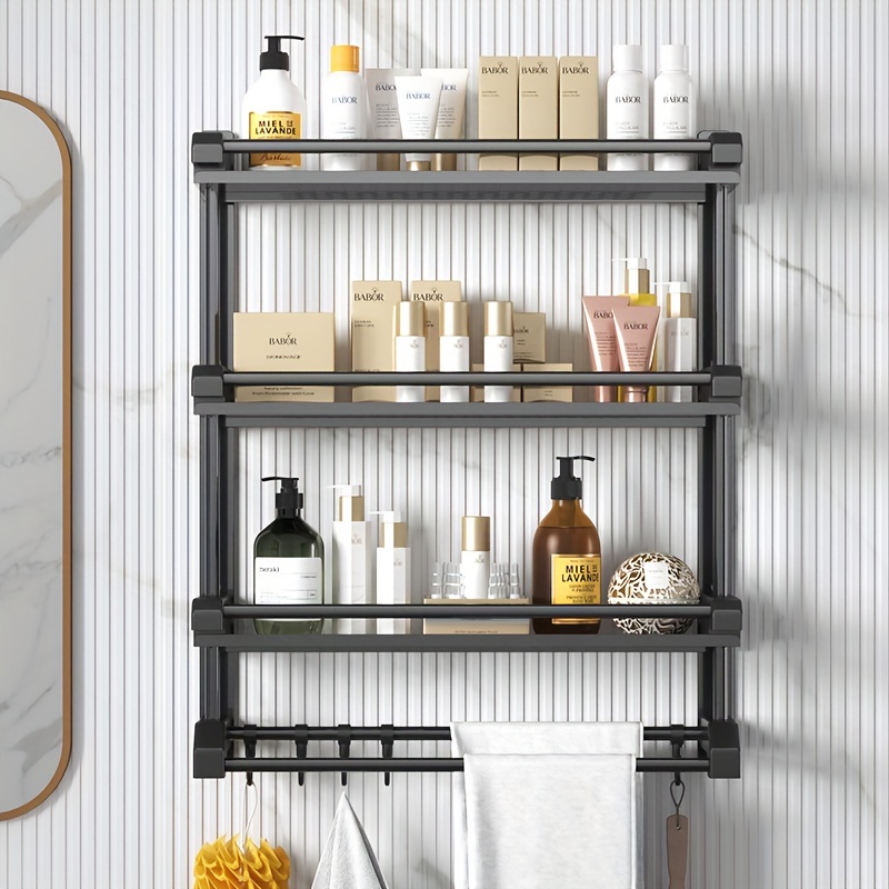 Bathroom Shelves Shower Shelf Organizer Cosmetic Storage Holder Wall  Accessories
