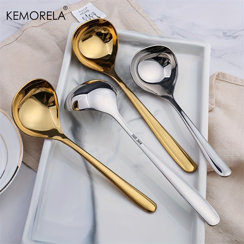 Stainless Steel Spoon Korean Style High looking Long handled - Temu