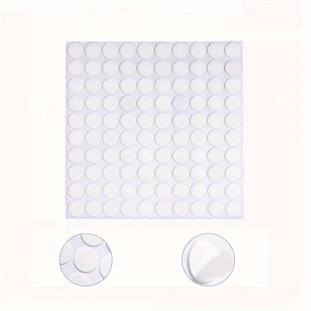 50/100 Stück Doppelseitige Klebepunkte, Transparente, Runde Acryl