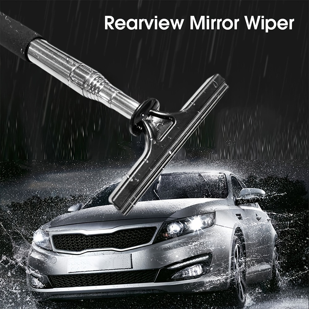 Car Rearview Mirror Small Retractable Wiper Windshield Wiper - Temu