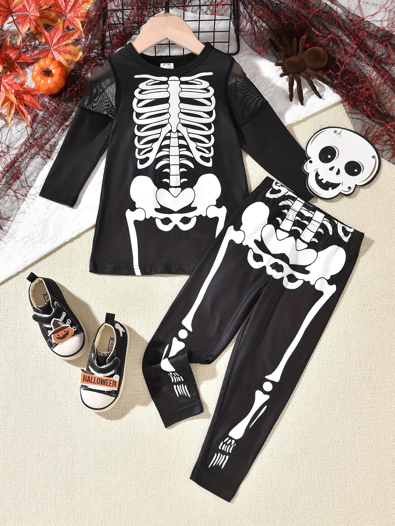 skeleton costume bones pattern