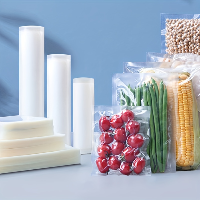 100 Pcs Vacuum Food Packaging Bags Thickened Airtight Food Storage Bags Food-grade  Pre-Cut Vacuum