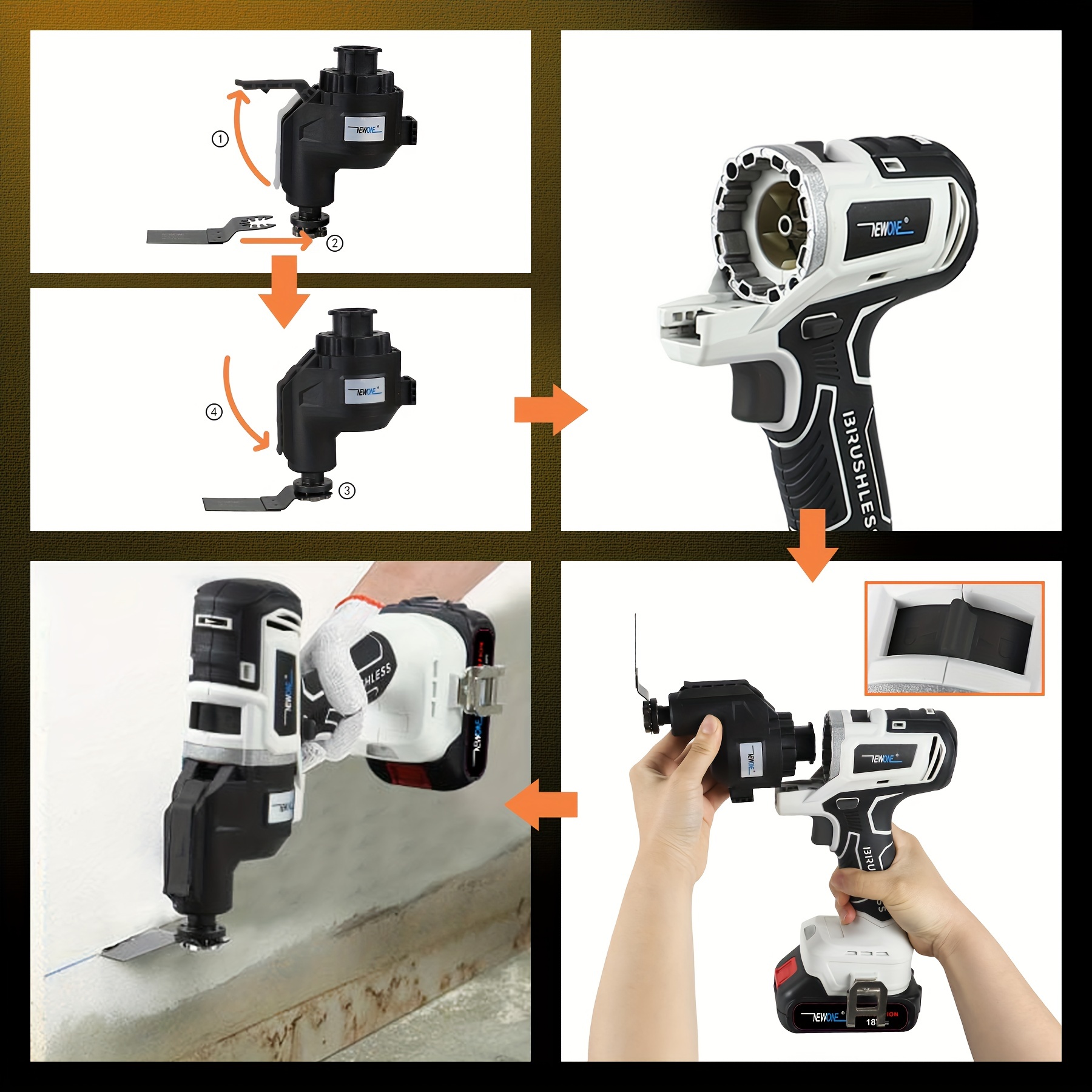 18v Brushless Quick Release Oscillating Tool, Circular Saw