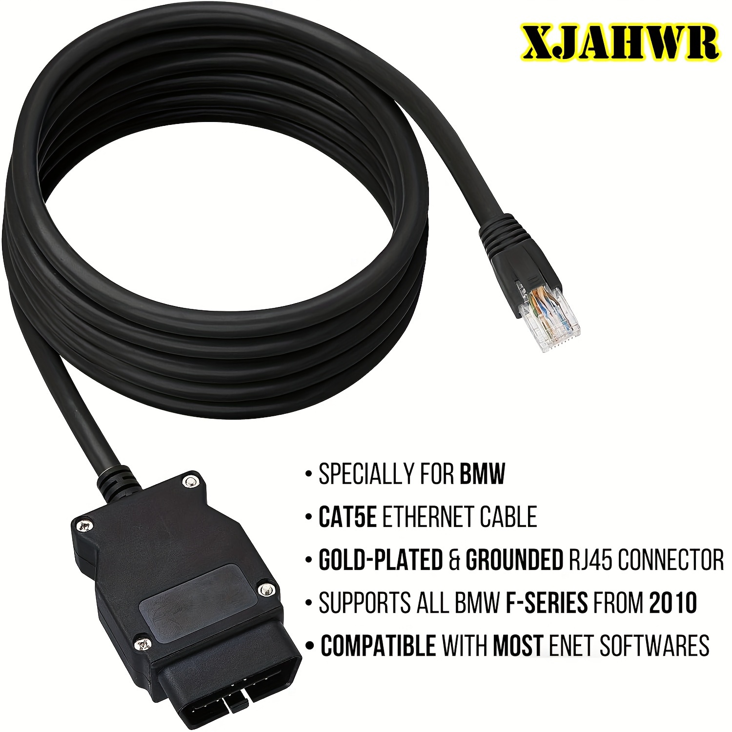 2m Ethernet to OBD Interface Cable E-Sys Icom Coding F-Series for