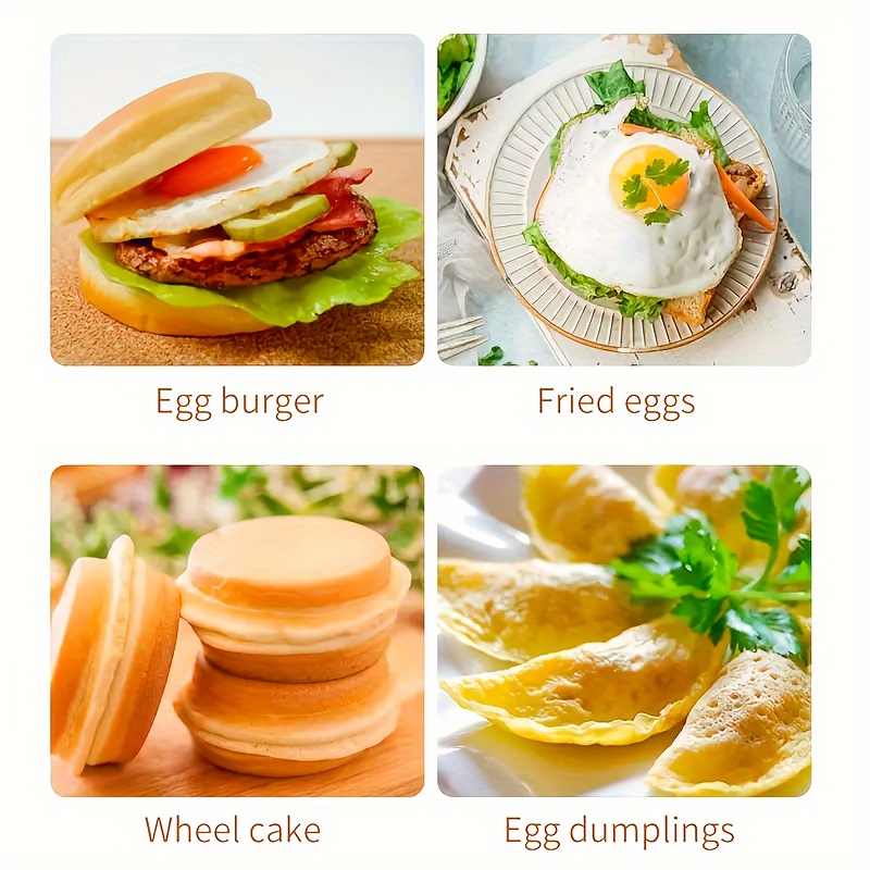 Frying Pan, Egg Burger Maker Pan, 3 Section Divided Grill Frying Pan Non  Stick Omelet Pan Cooking Pan For Breakfast - Temu