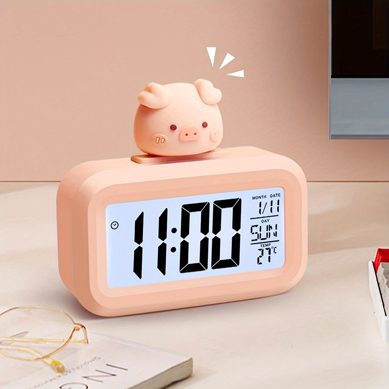 Desktop Digital Countdown Clock with Timer and Alarm Clock for