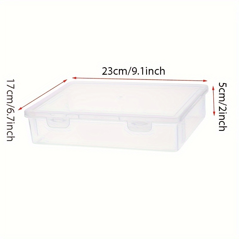 2/4pcs Clear Plastic Storage Box With Flap Lid, Multipurpose Organizers  Storage Organizer, Desk Organizer, Aesthetic Room Decor, Home Decor,  Kitchen A