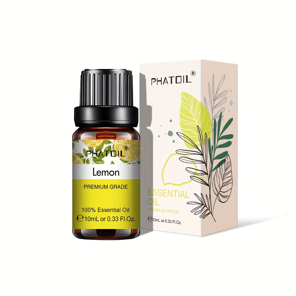 Plant Therapy Essential Oils Lemon, Lavender, Peppermint Set 10 mL (1/3 oz)  