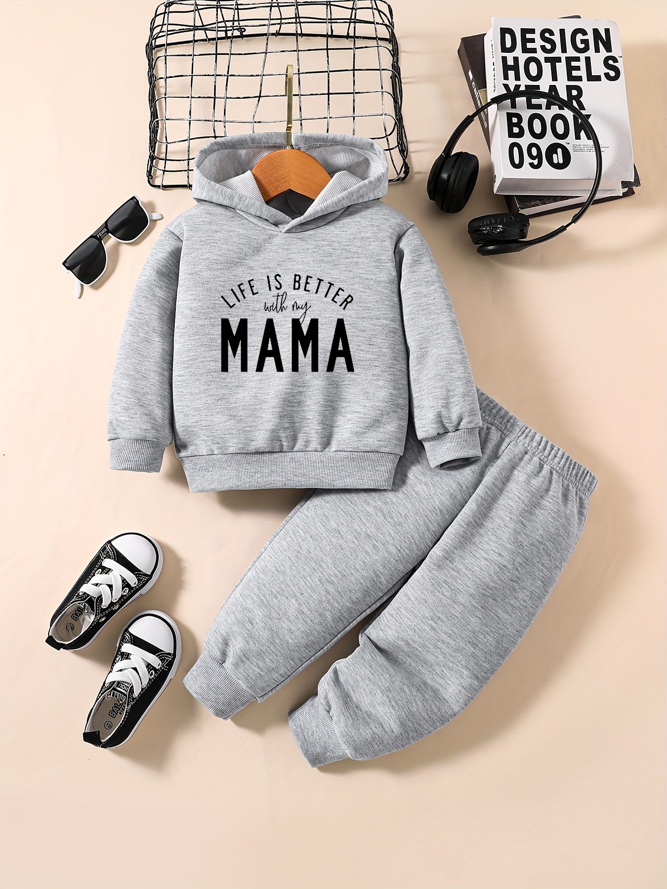 BABYGIRL HOODIE PULLOVER AND PANTS SET