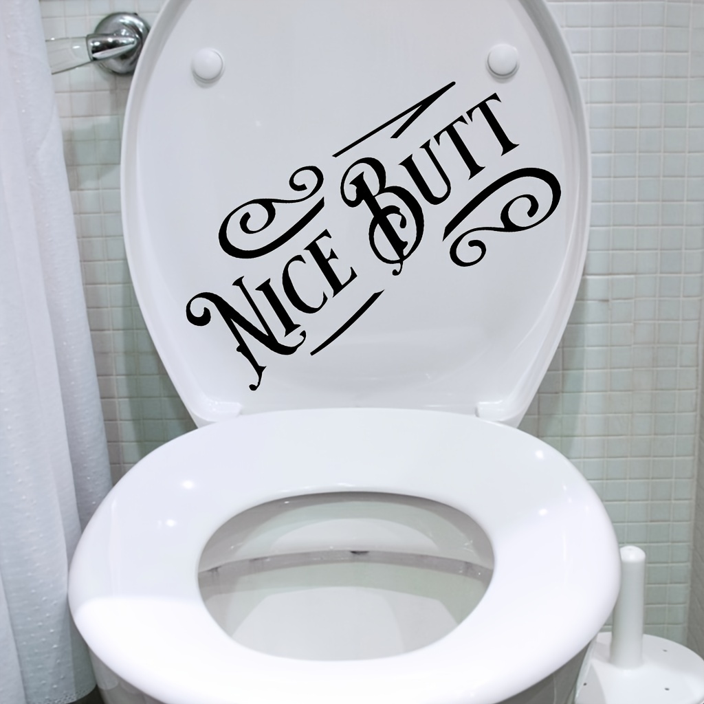 1pc Home Stickers Toilette Fun Beautiful Butt Nice Butt - Temu Belgium