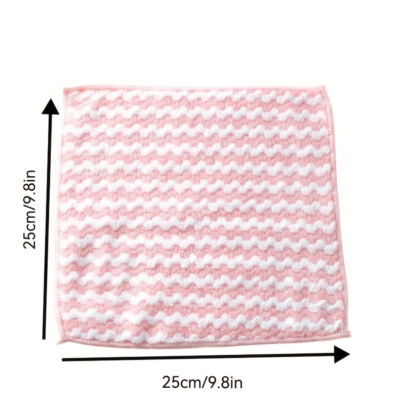 12Pcs 9.8inch Microfiber Kitchen Washcloths, Super Absorbent Dish