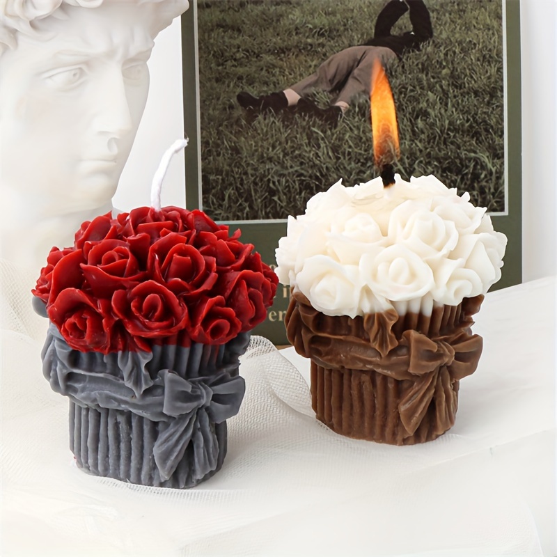 Multi Size 3D Rose Candle Mold Flower Candle Mold Candle 
