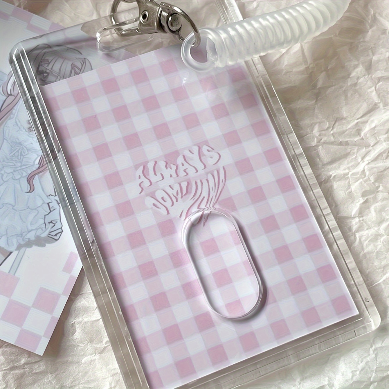 Transparent Plastic Card Holder Perfect For Student Id Rice - Temu