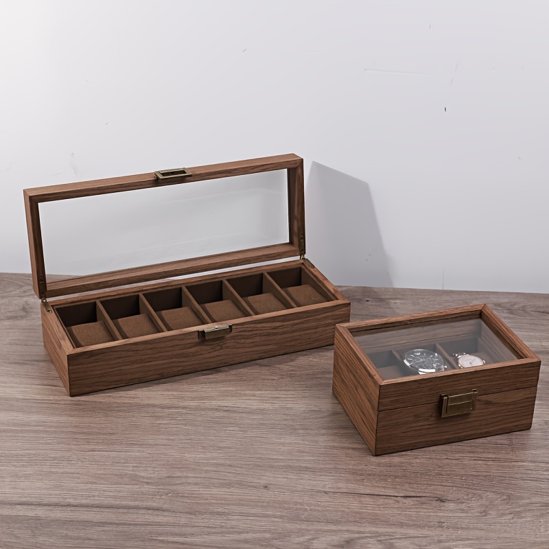 Walnut Jewelry Box Wooden Jewelry Box Jewelry Storage Box Large