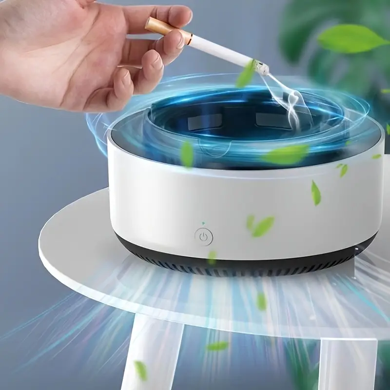 1pc Self-extinguishing Ashtray, Smart Ashtray Air Purifier, Instantly Remove Second-hand Smoke And Smoke Smell, No Battery, Smoking Accessories details 8
