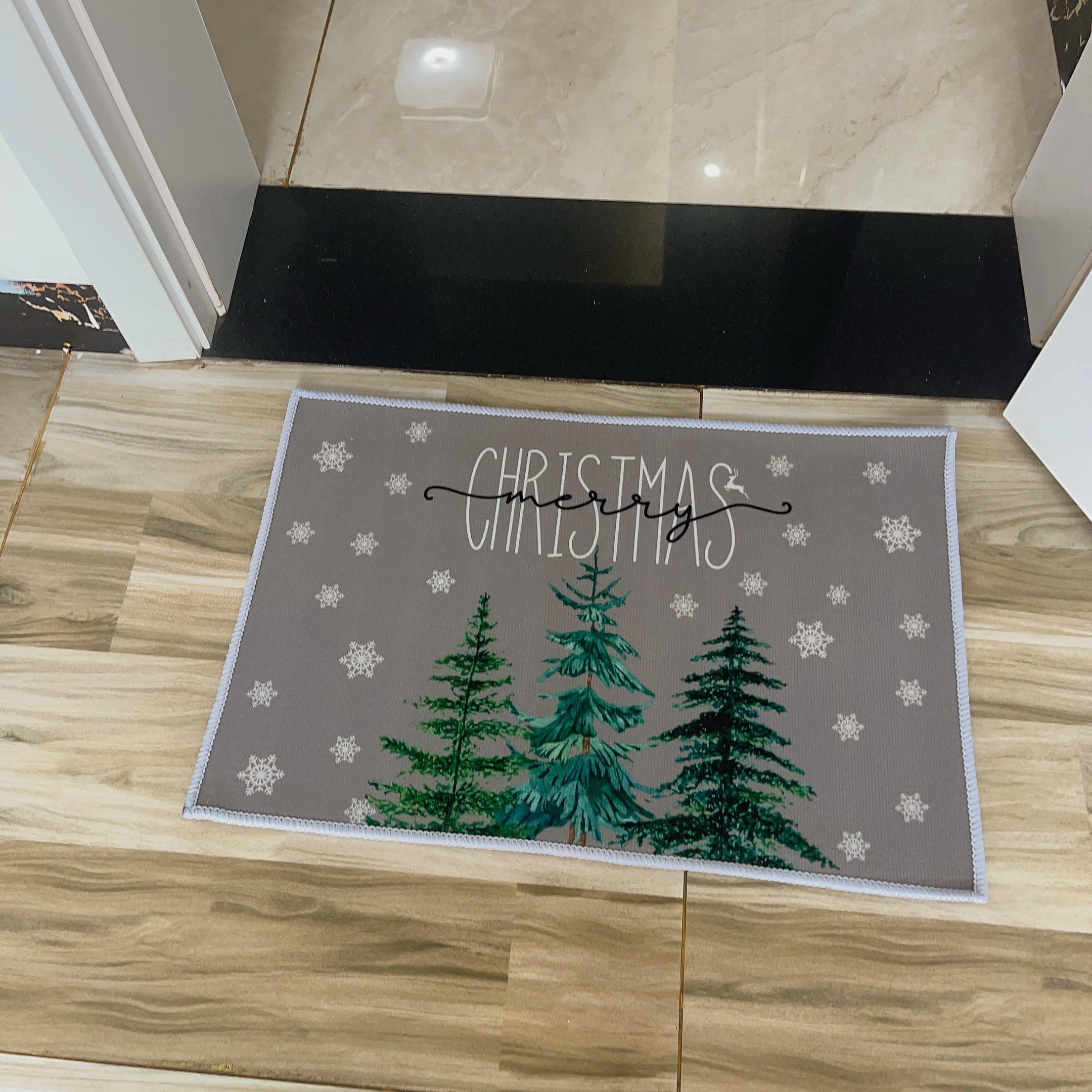 Christmas Element Diatom Mud Door Mat Non slip Waterproof - Temu