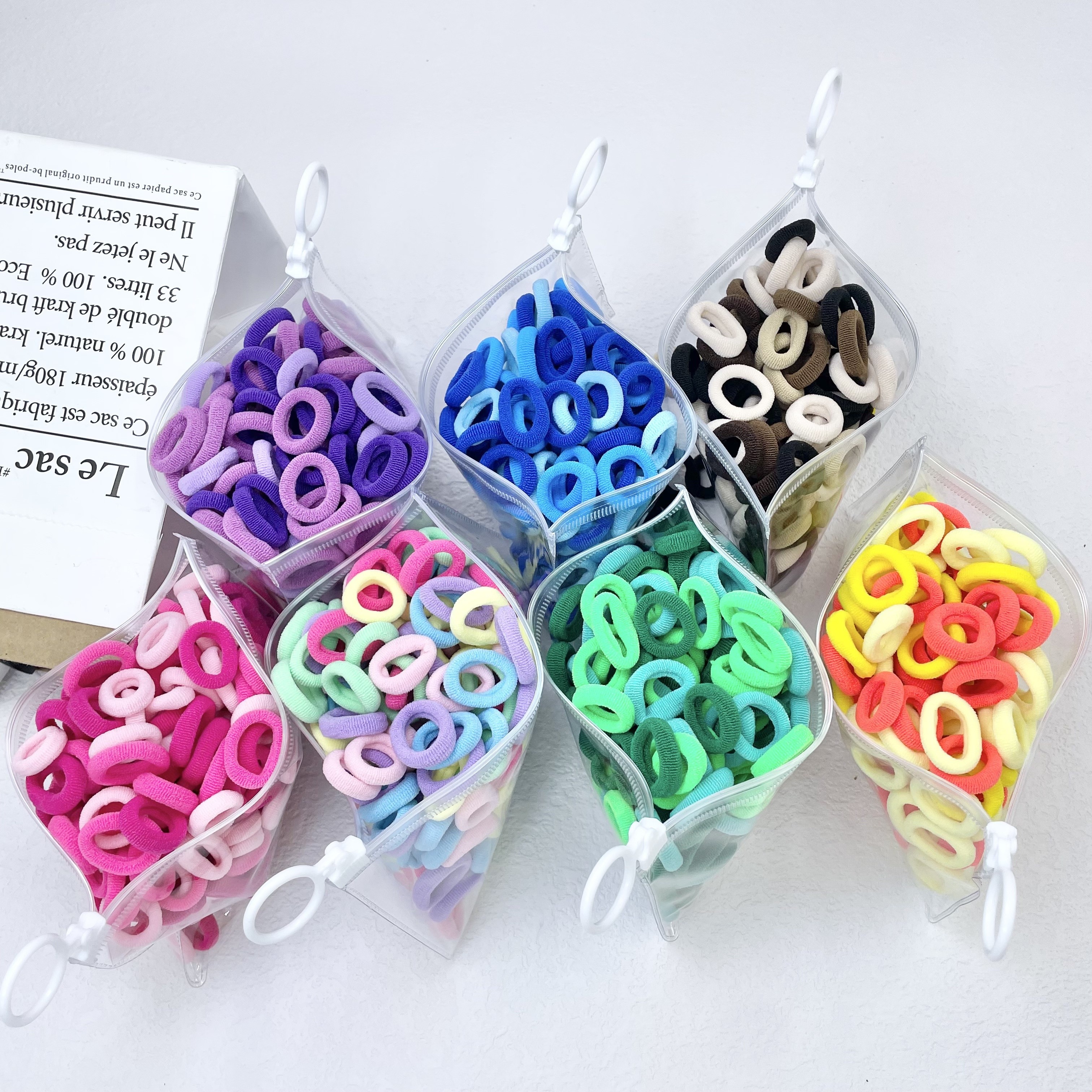 300Pcs Baby Hair Ties Hair Rubber Bands Small Elastics Ponytail Holders  Multi