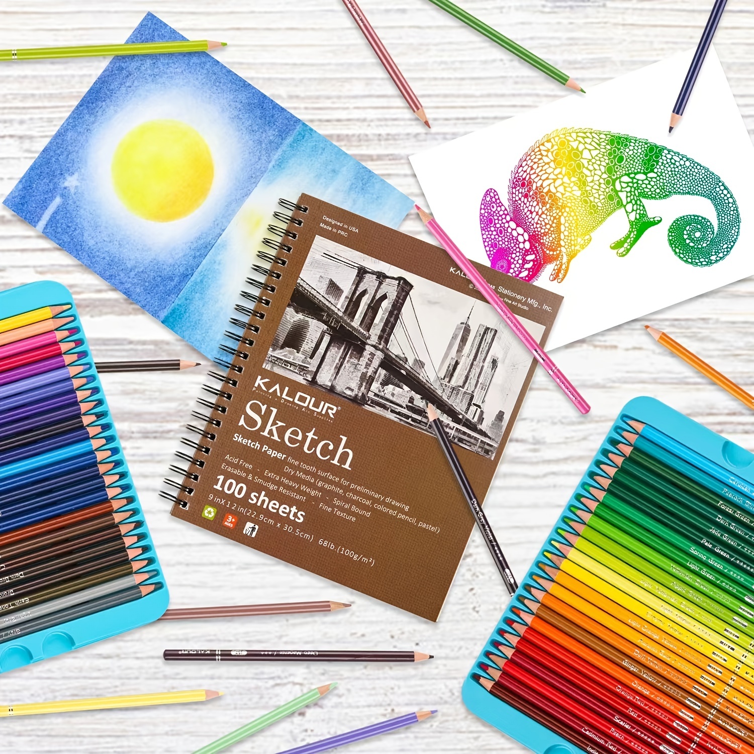 Sketchbook And Pencil