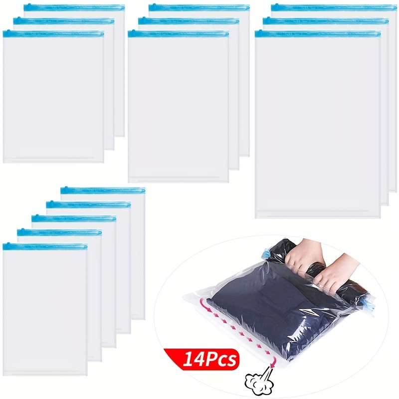 10pcs Strong Vacuum Storage Bags Space Saving Easy Use Clothes Duvets  Pillows Fabrics -  Denmark