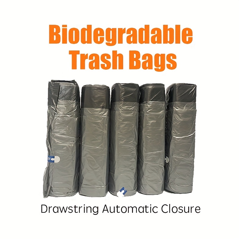 20Pcs Mini 4 Gallon Disposable Garbage Bag Biodegradable Plastic Trash Bags  for Household Kitchen Bathroom 