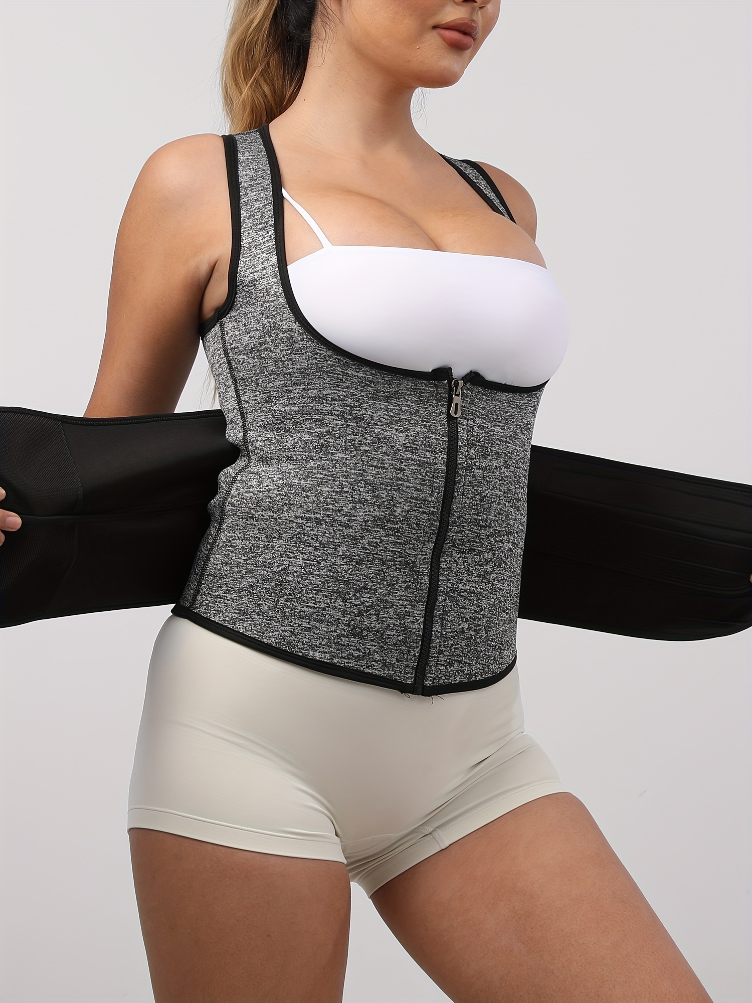 Tummy Control Sweat Sauna Corset Tank Top Sweat Sauna Body - Temu