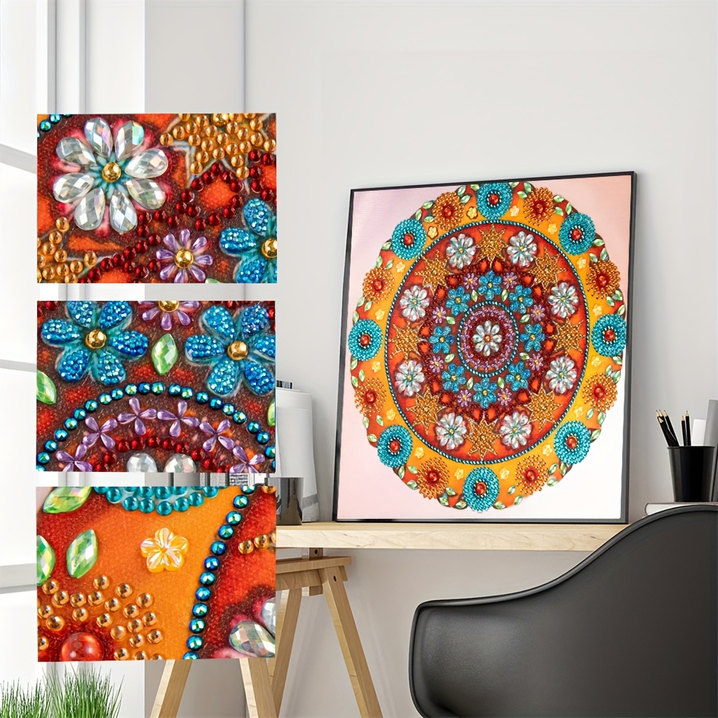 5D Diamond Painting Mandala Flowers Cross Stitch Mosaic Embroidery Home  Decors