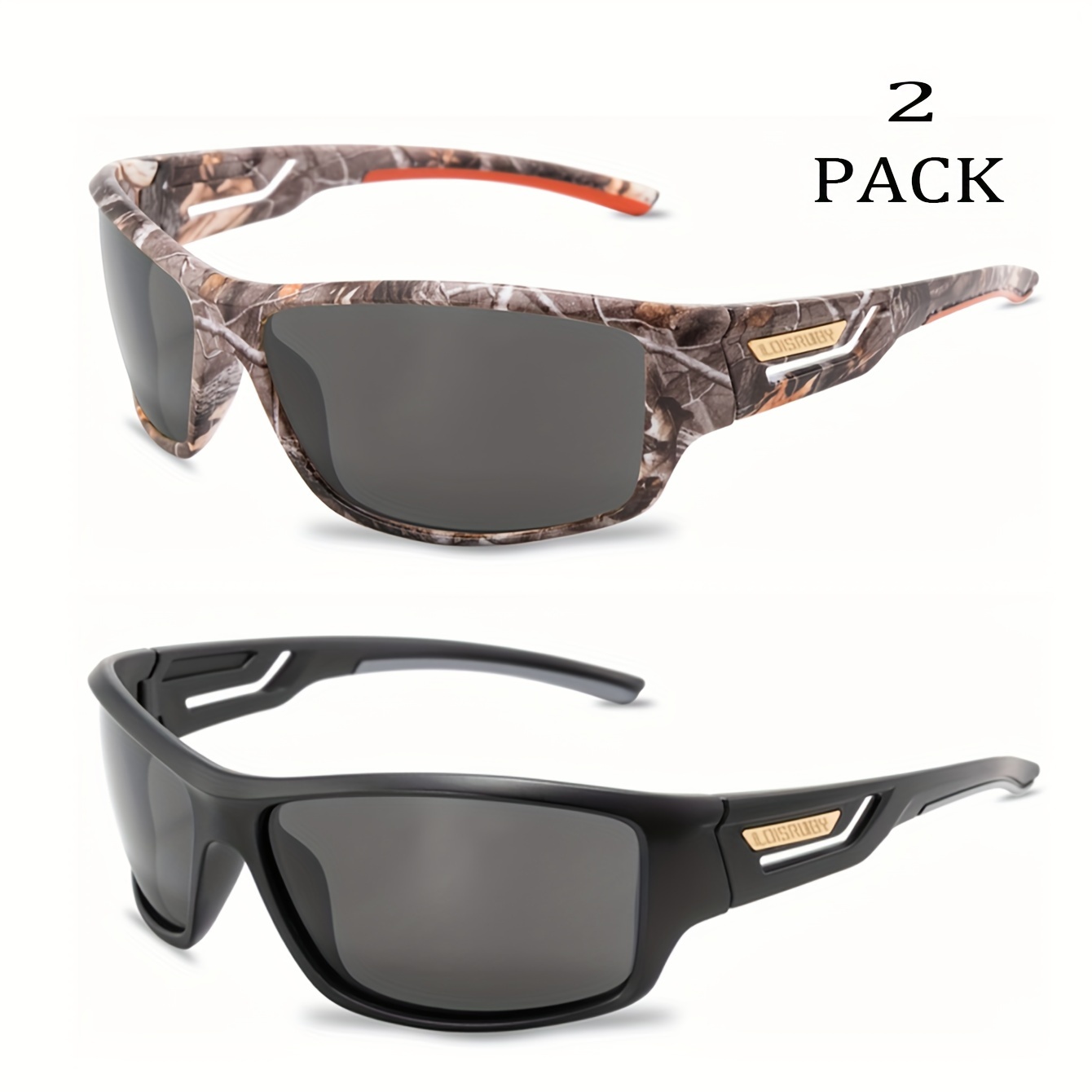 Loisruby 3pairs Premium Beautiful Camouflage Frame Sunglasses Outdoor  Sports Tactical Polarized Sunglasses For Men Women Vacation Travel Driving  Fishing Cycling Supplies Photo Props 2 Styles, Don't Miss These Great  Deals