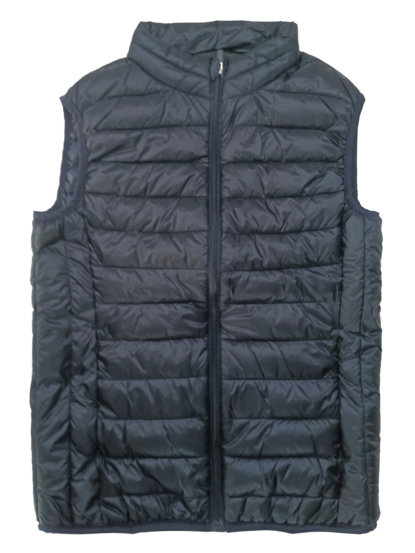 Ultra Thermal Puffer Vest Casual Solid Windproof Hooded Temu