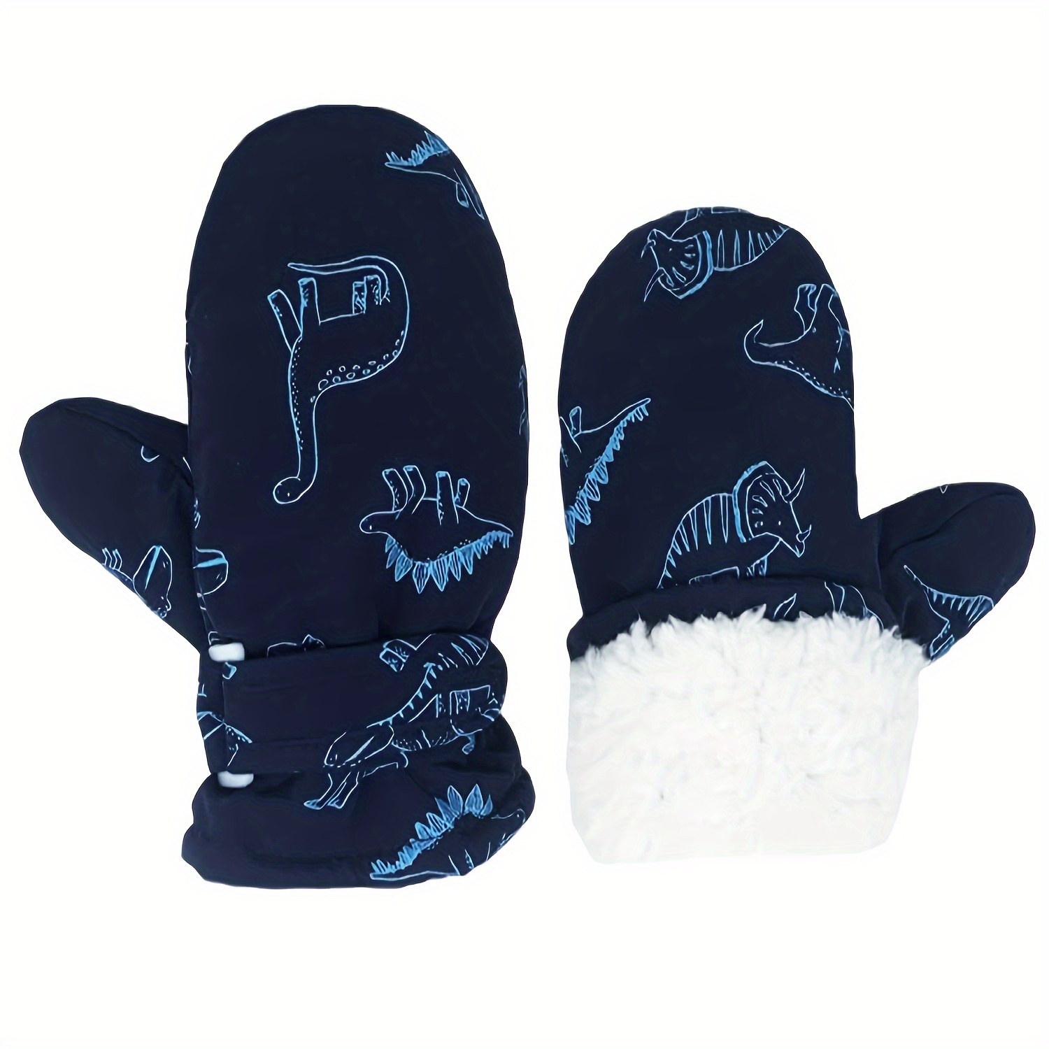 Doublé polaire enfant en bas âge mitaines enfants hiver chaud gants enfant  ski gants imperméable neige bébé mitaine pour garçons filles 