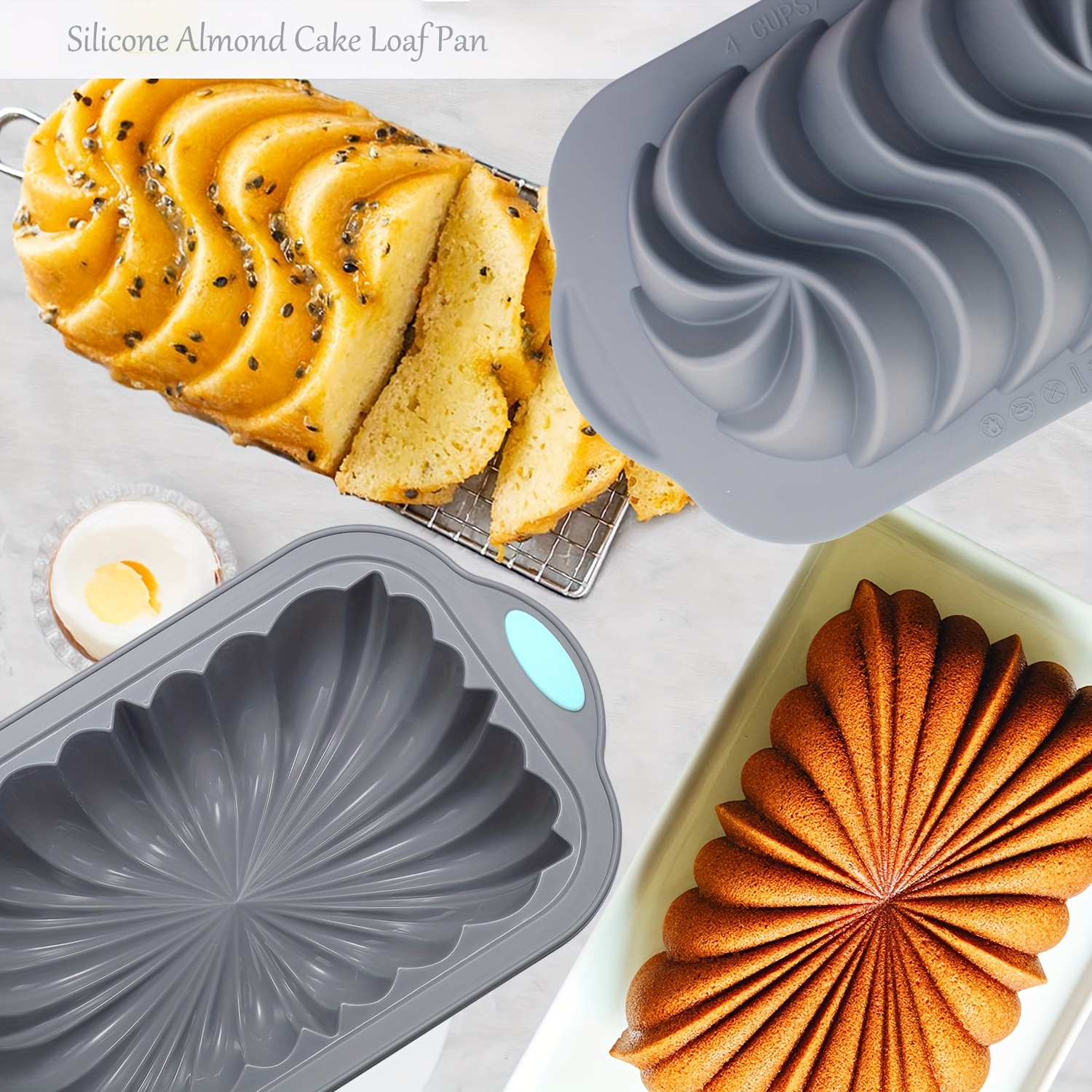Silicone Toast Cake Pan Rectangle Flower Shaped Cake Baking - Temu