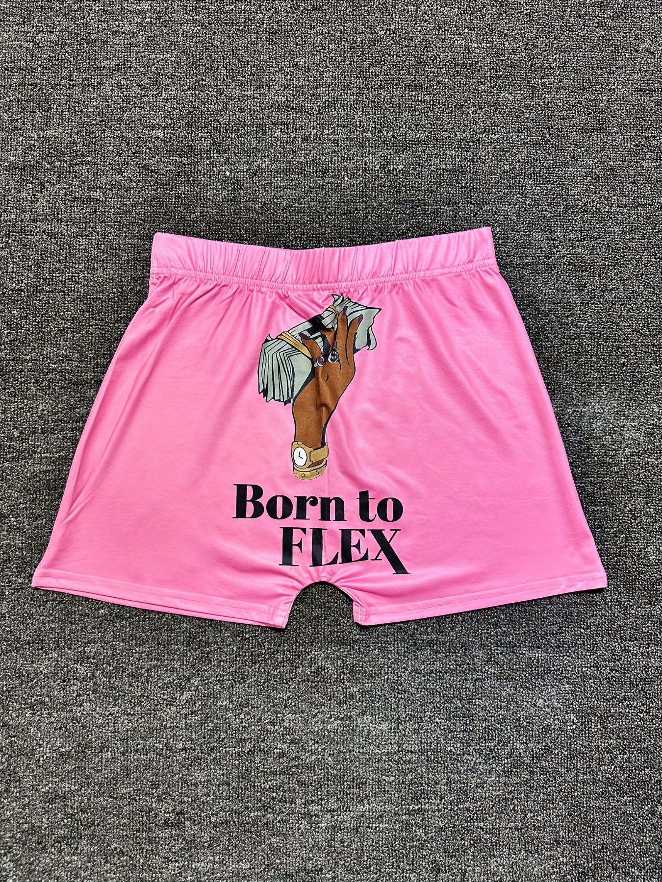 Pantalones cortos deportivos con letras rosas para mujer, Shorts