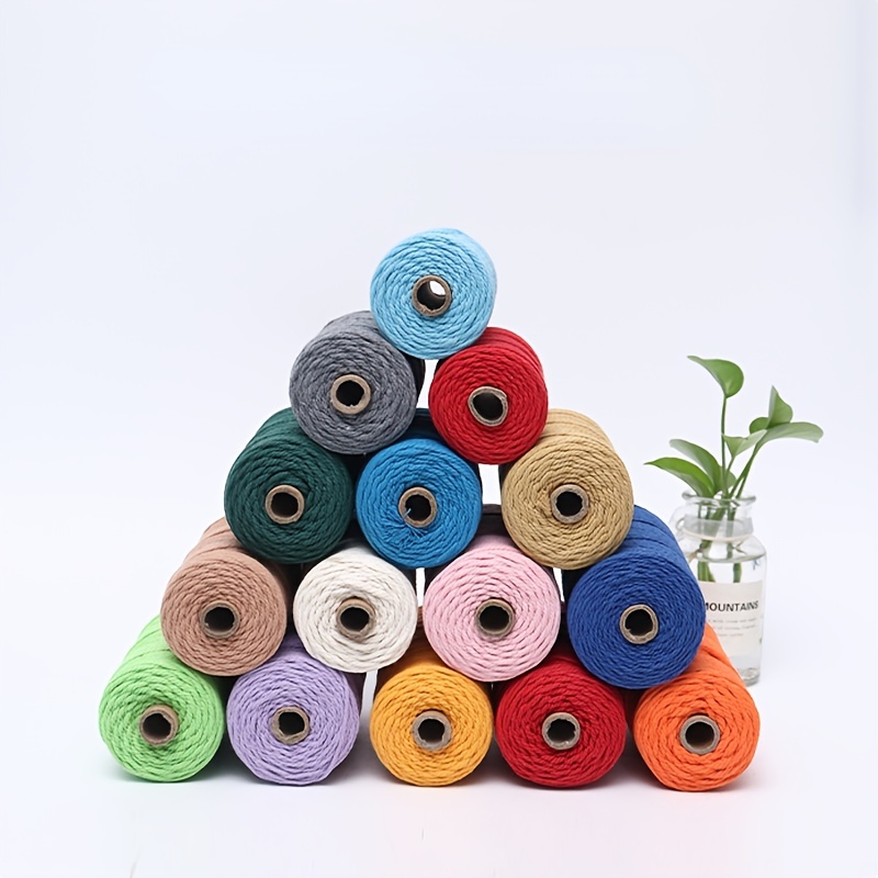 Colorful Cotton Rope 109 Yard Gift Wrapping Handmade Diy - Temu