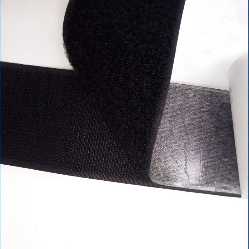 Self-adhesive Velcro tape 5 x 15cm black