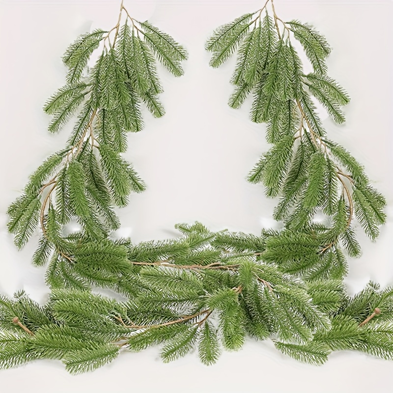 Artificial Pine Branch Long Artificial Snow Pine Branches - Temu