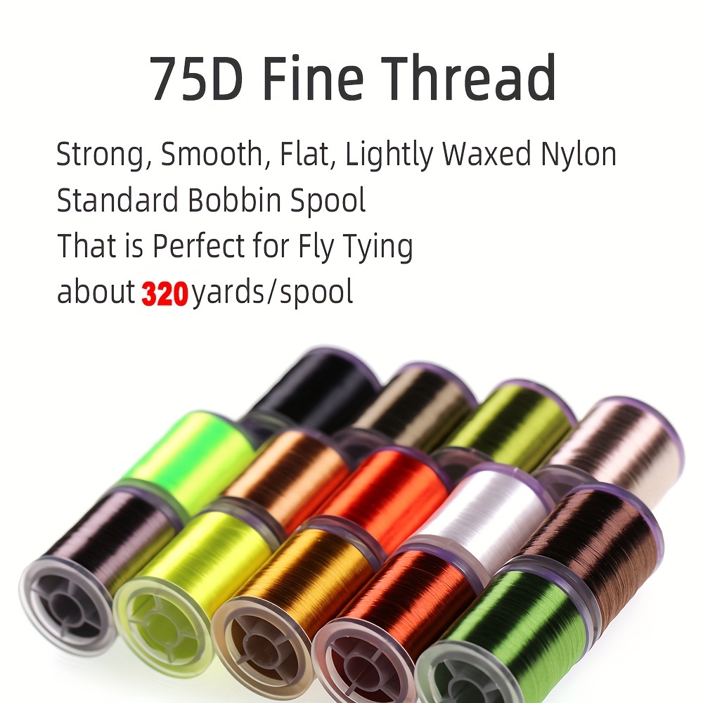 75d Anti break Fly Tying Thread 320yds Waxed 8/0 - Temu