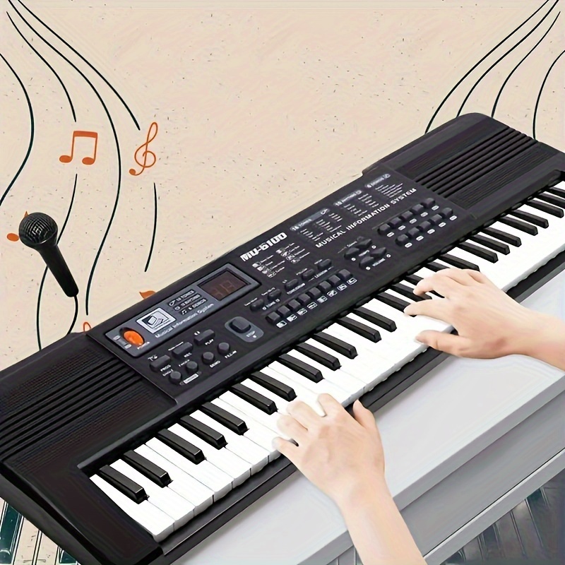 61 Touch Response Keys Electric Keyboard, Oriental Keyboard, Electronic  Organ Piano Musical Toys,Christmas And Halloween Gift,Thanksgiving Gift
