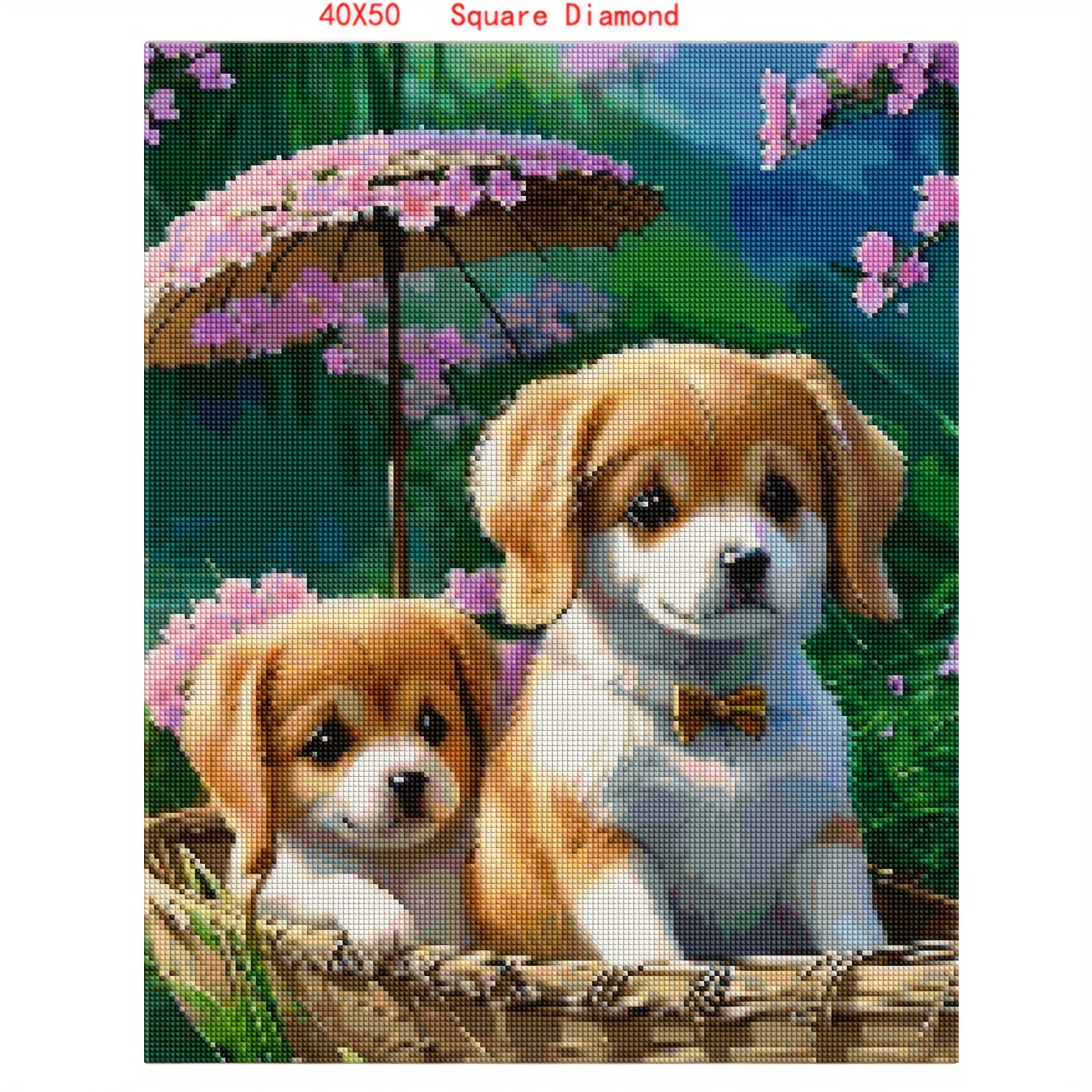 Full Round/Square Diamond Art Painting Dog Animal DIY Embroidery Cross  Stitch Kit Mosaic Handmade Gift Home Decoration