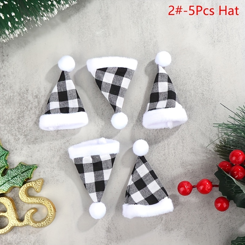 Christmas Mini Knitting Hats Doll Hat Scarf Material For - Temu