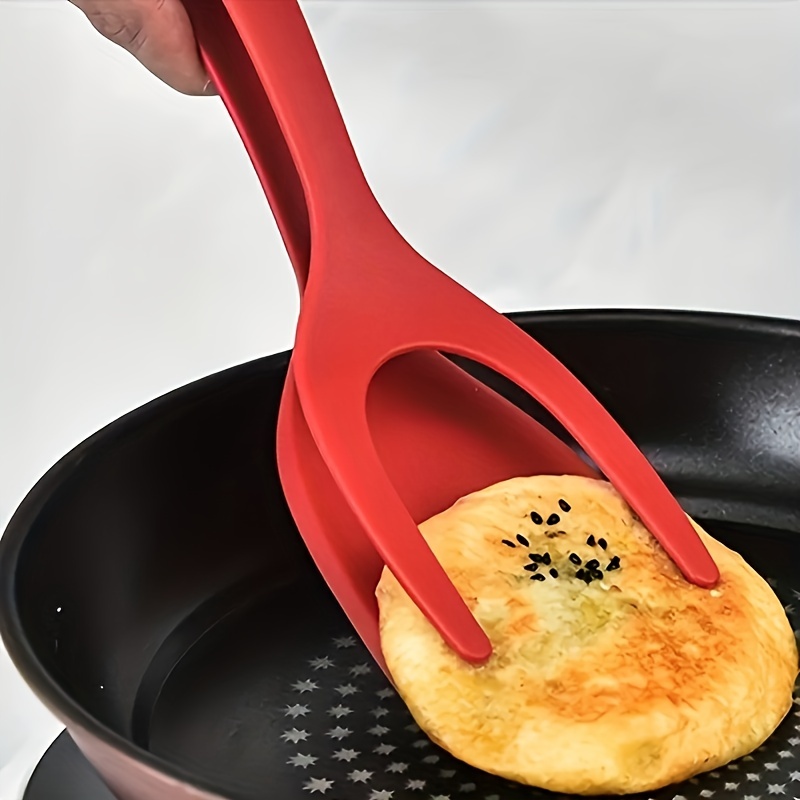 Non Stick 1 Pancake Spatula, French Fries Turners Egg Clamp, Frying Steak  Pancake Tongs, Toast Omelet Clip, Kitchen Accessories - Temu