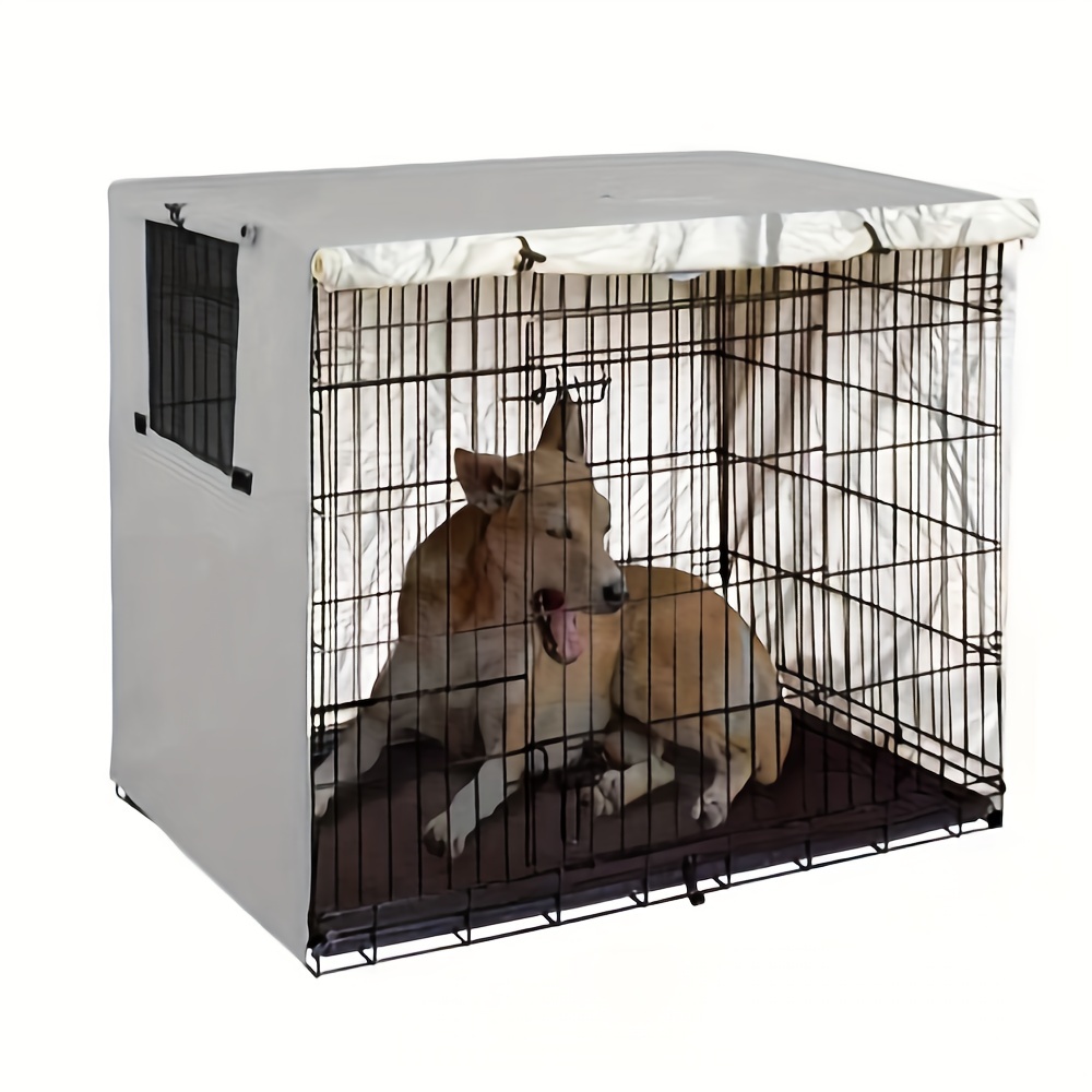 Portable Dog Cage Kennel Housse de protection Couverture de caisse de chien  Couverture de chenil pour animaux de compagnie