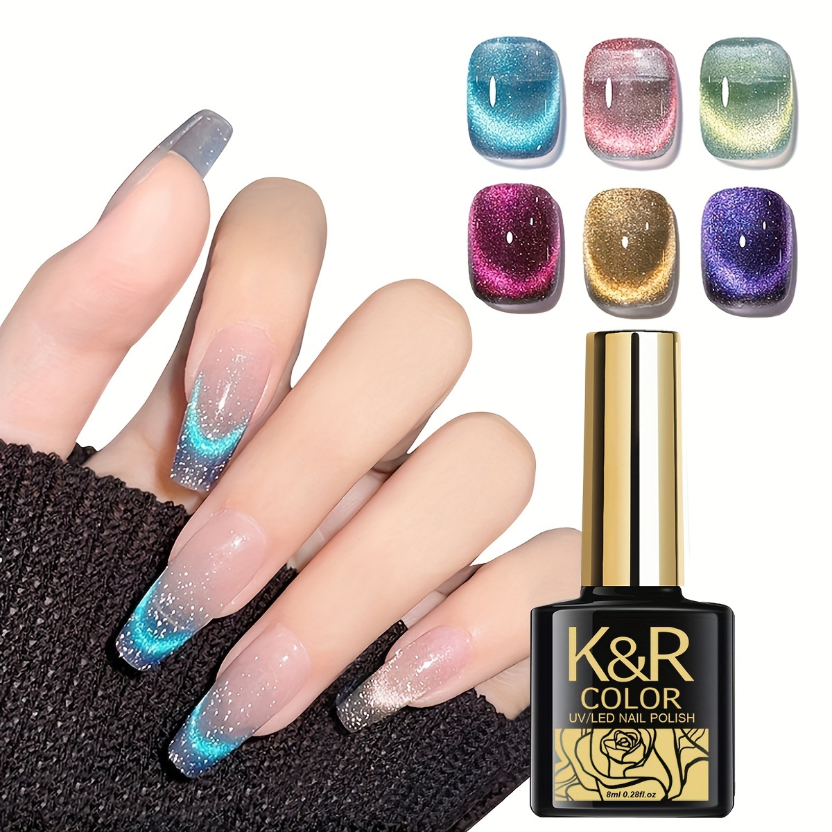 Magnetic Crystal Cat Eye Nail Polish for Festive Occasions - Perfect for  Chinese New Year, Valentine's Day, and More!