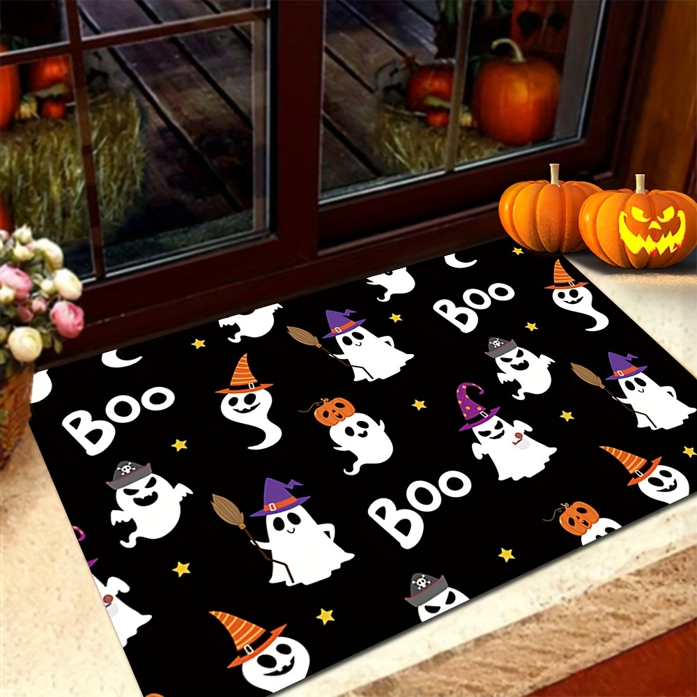 Halloween Bathroom Rug For Kids, Pumpkin Shape Cartoon Cute Bath Mat, Plush  Water Absorbent Bathtub Bathroom Doormats Non-slip Washable Toilet Rug -  Temu