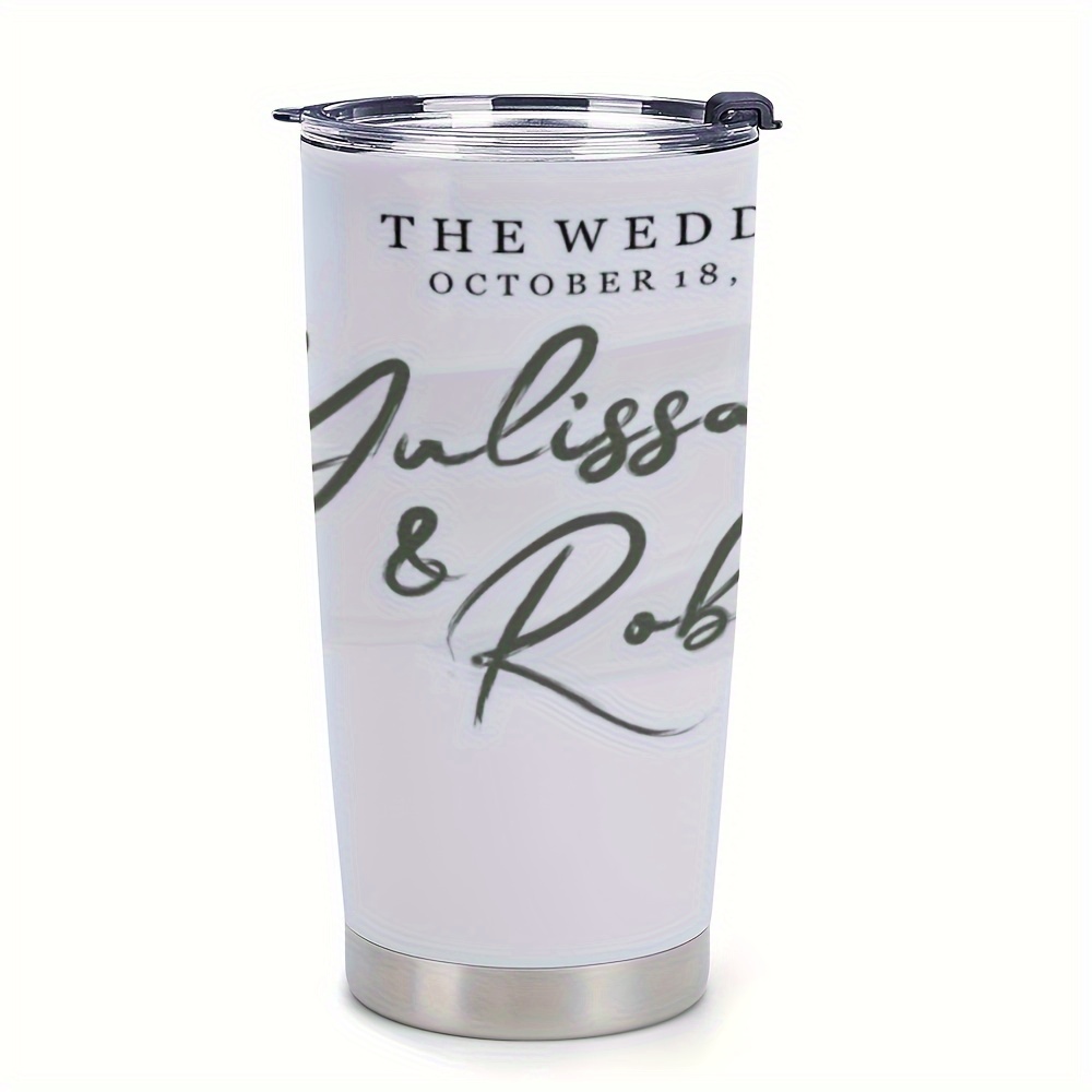 Stainless Steel Car Cup Get Married Print Double Walled Temu Australia