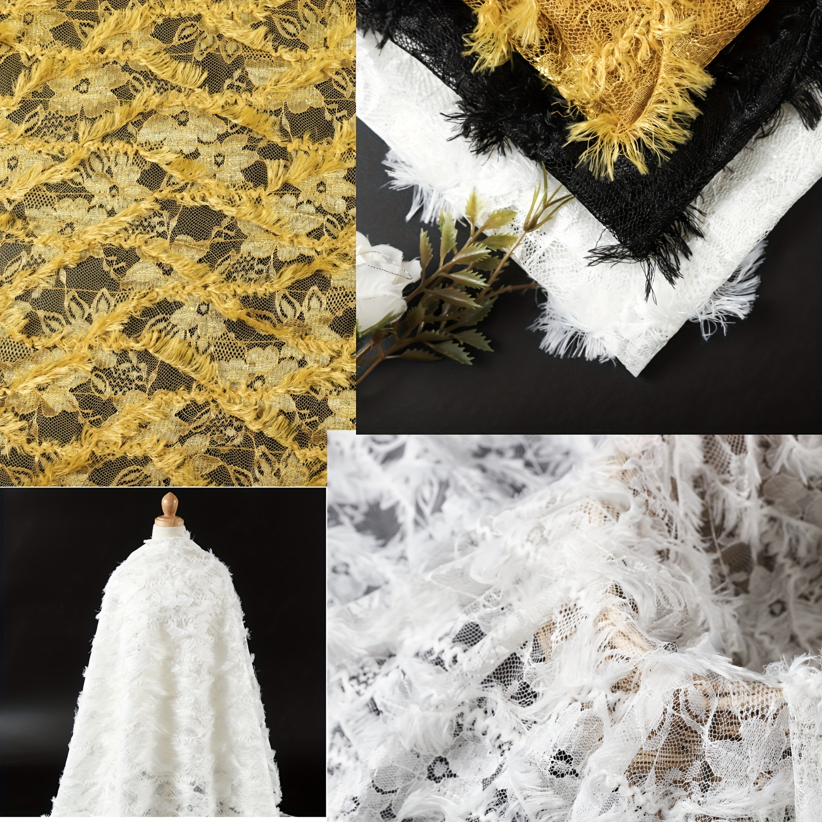 Lace Trim Applique Sewing Accessories Luxury Flower Pattern - Temu
