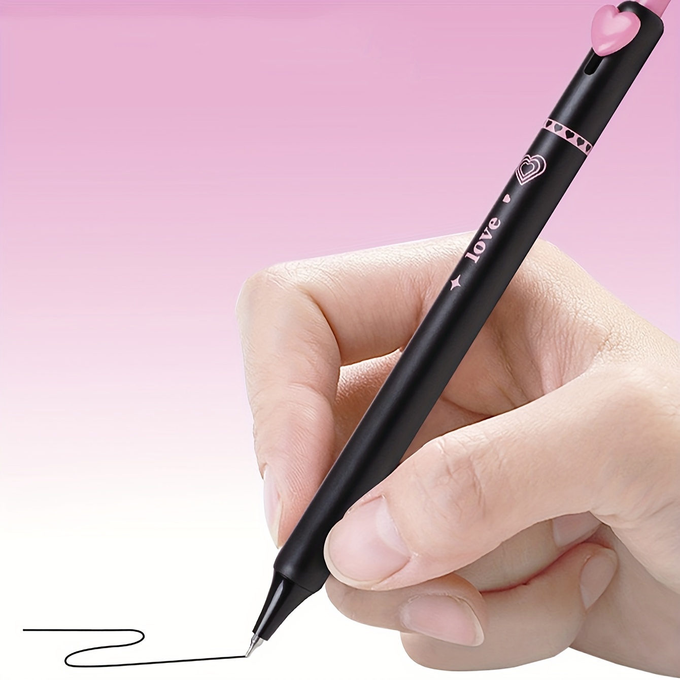 Gel Pens Fine Point Pens Black Smooth Writing Cute Pens - Temu