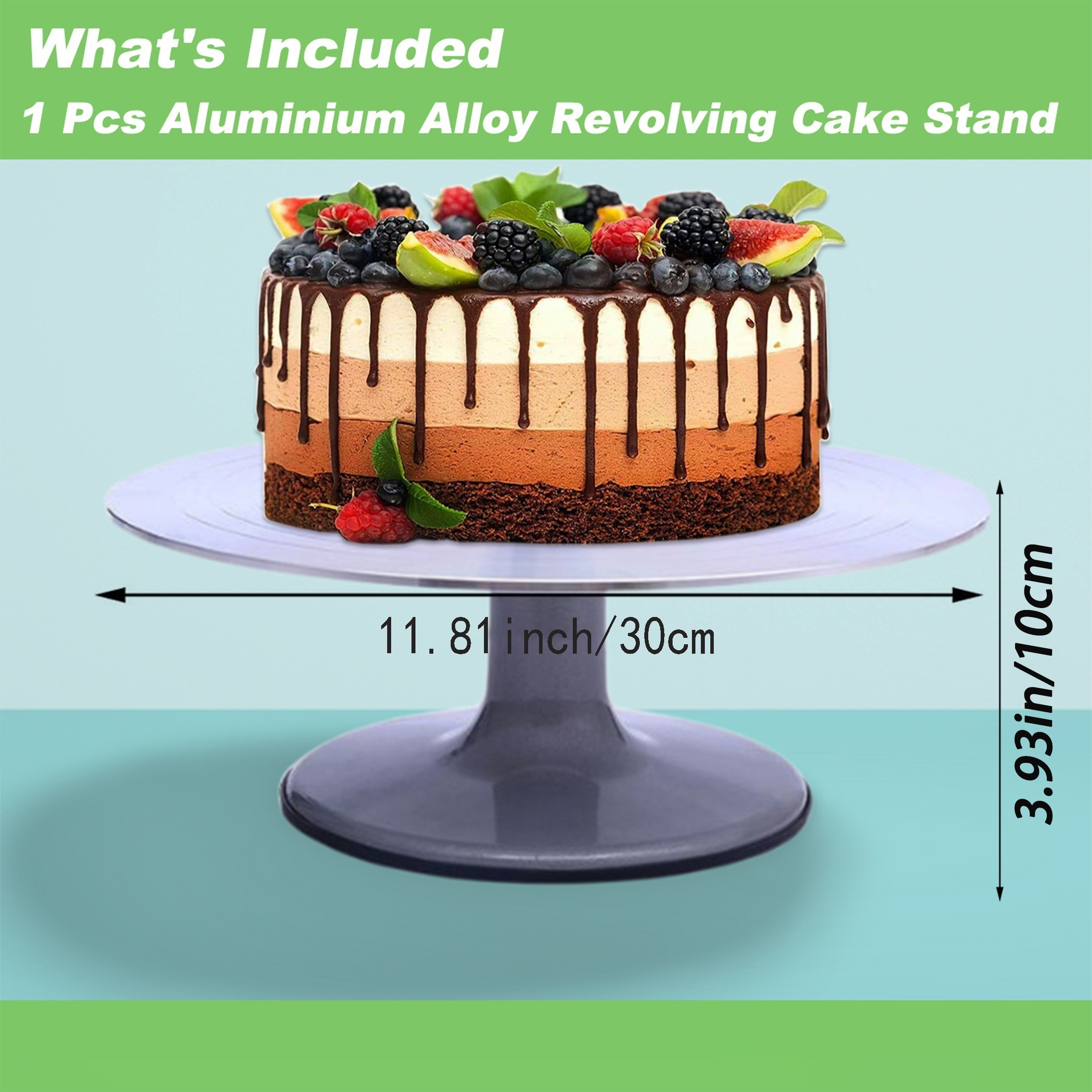 Rotating Revolving Cake Turntable Aluminium Cake