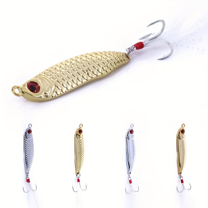 Metal Spinner Spoon Fishing Lures 5g Gold Silver Artificial - Temu